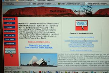 De oude website van Mediabureau Onderste-Boven.